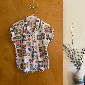 90s short sleeve button down